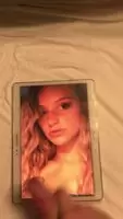 A little on her lips