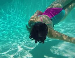 Tiff Swimming Underwater