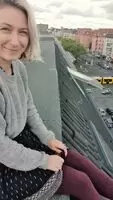 I'm showing my pussy to Berlin, and to you, I also squirted up there...