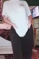 ur cute asian gf wearing ur shirt and sweats after we fucked 💜