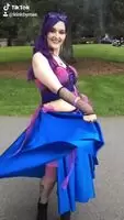 This is my chaotic bi energy outfit that I handmade for Pride 2019