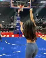 Kendra making baskets