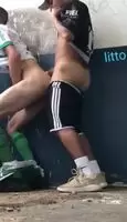 Two Young Football Players After Training