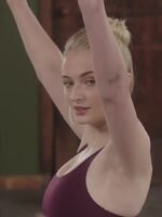 I'd love to milk my throbbing cock in between Sophie Turner's big soft tits and paint her face with thick ropes of cum