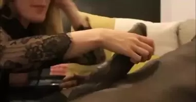 Hubby films wife with massive bbc