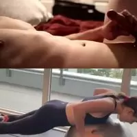 Kiernan working up a sweat