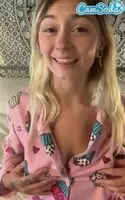 squirting all over her bed!