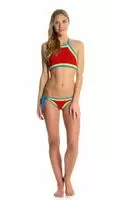 Hobie How Do You Hue? crop-top & adjustable hipster bottom